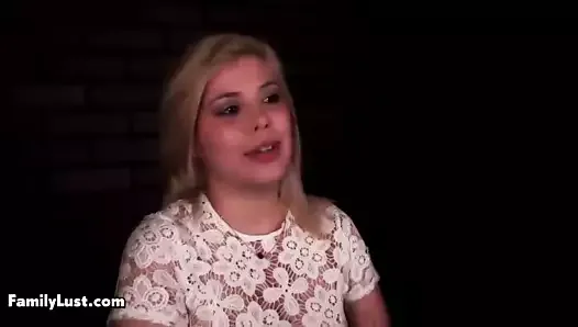 Cute blonde teen gets fucked big time