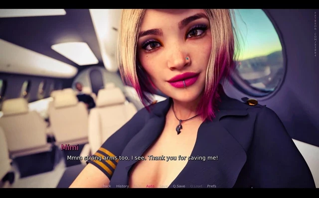 Stewardess Mimi Blonde Slutt Gets Fucked Hard in Her Pink Pu