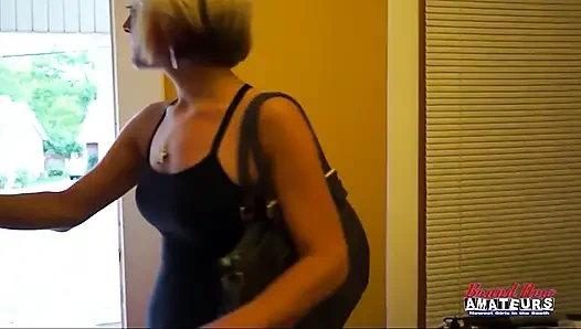 Raelyn First Yoga Scene Flexible Brunette Deep BJ to Intense Pound Fun!