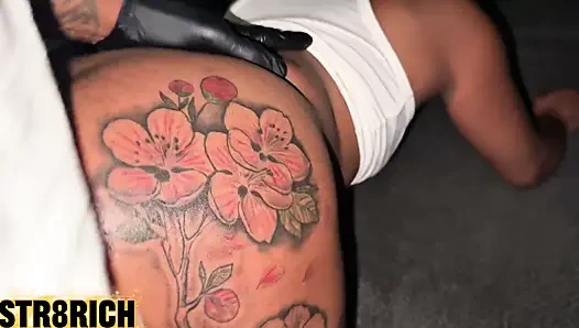 Str8rich Fucking Me After Meeting in the Store Ebony Slut