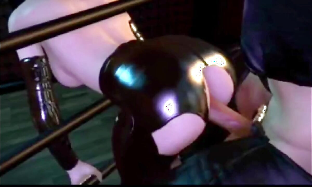 Fată anime cu țâțe mari futută în curtea de lupte.