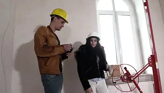 Cute big boobs brunette smashed and sprayed on her breasts