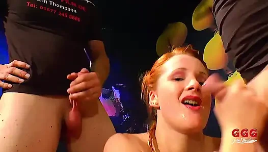 Grupta at Kuyruklu Minyon Sarışını Dölle Kaplanana Kadar Sikiyor