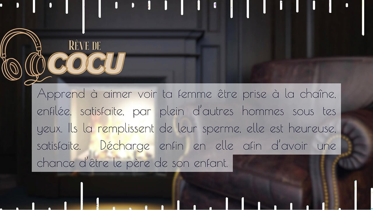 あなたの妻があなたの前で自由に乱交で妊娠した - フランス語音声カックASMR
