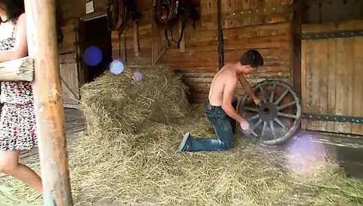 Busty brunette takes a solid hard cock in her sweet pussy