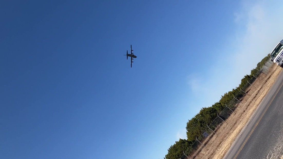 Airplane Flying near Blanco Texas