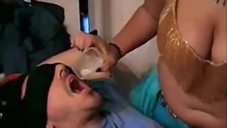 Indian,Arab & white wife spitting fetish