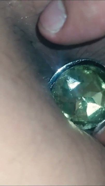 She promised me ass p2: anal play with the plug, spanking and wet pussy | Clip 1