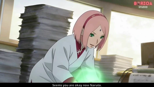 Naruto Sakura izlerken Sarada'yı sikiyor ve döllüyor, Boruto'ya ihanet etti (sansürsüz hentai)