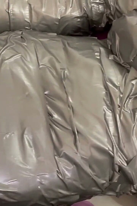 5 Mummified Girls Struggle All Wrapped up and Gagged!