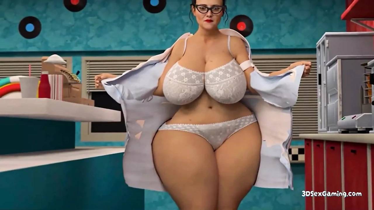 丰满熟女服务员干她的大黑屌厨师 - 3D动画