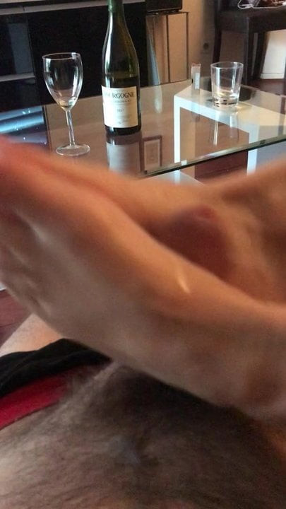 Footjob at home