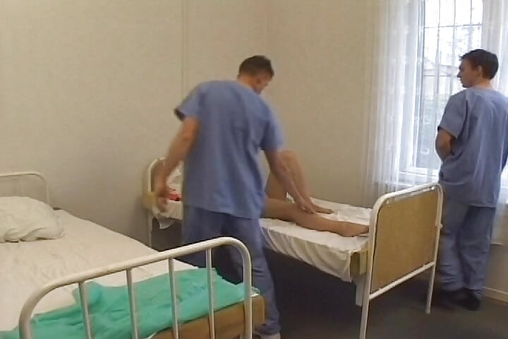 Perfect Brunette Babe Fucked by Several Doctors
