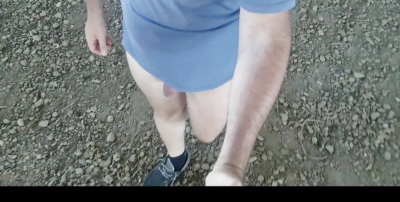 Walking naked in an abandoned building
