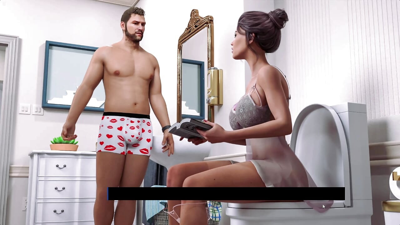 Stepmom Seduce Stepson In Bathroom And Giving Deepthroat Blowjob