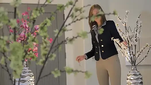 When she is alone at home everything can happen