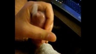 Jerking my very stiff cock until I can't hold the cum back