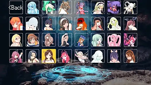 Хентай игра - Гравинг гравюза - соблазнение крепости Суккуб все сцены H - Pixel хентай