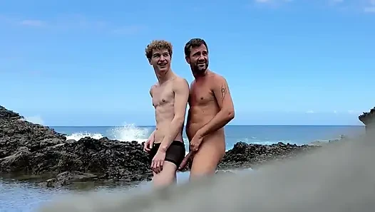 Ayden Brooks Working with Tim Blesh Outdoors