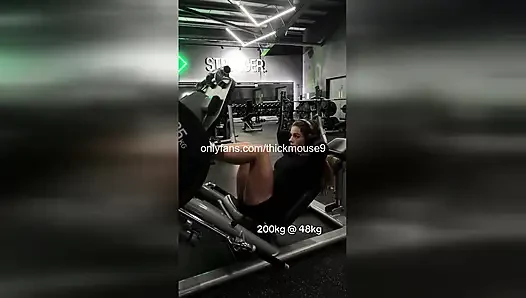 TikTok Live Gym Gangbang: 5 Strangers Breed 18yo Pussy