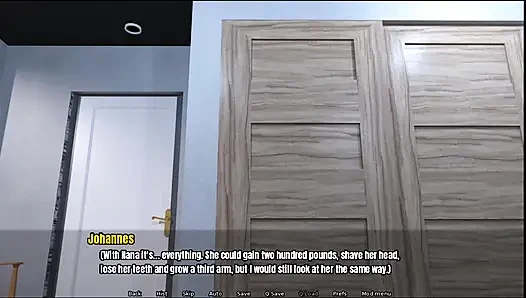 Rumah nenek, kami menonton film porno bersama-sama, dia benar-benar menyentuh kontolku