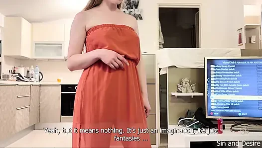 Stepmom caught stepson watching Stepmom porn