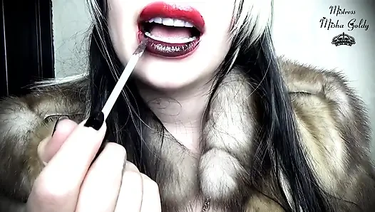 Fur and lipstick lovers