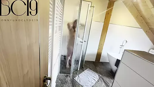 Roommate filmed taking a shower