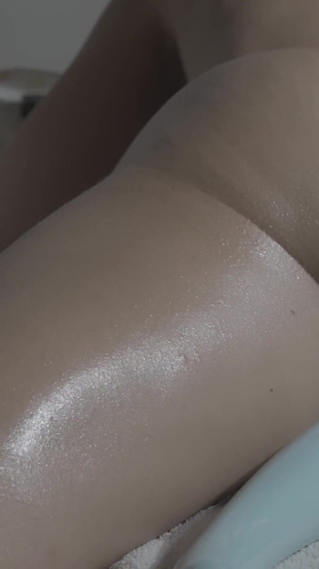 I Lie on Top of My Trusty Hitachi Vibrator to Reach an Intense Orgasm.