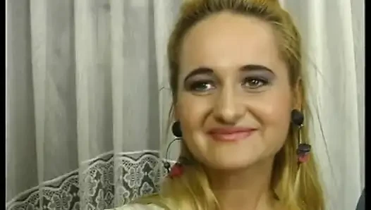 blonde wants to have her first sexual experience in front of camera