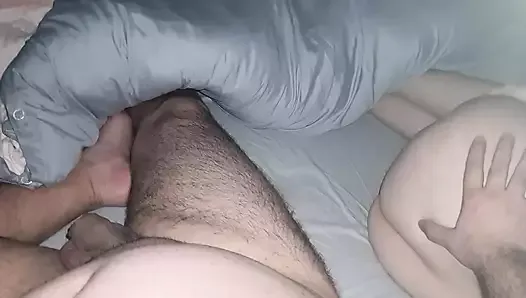 Step son naked in bed with step mom with white ass
