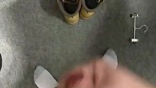 Young boy masturbation in changing room