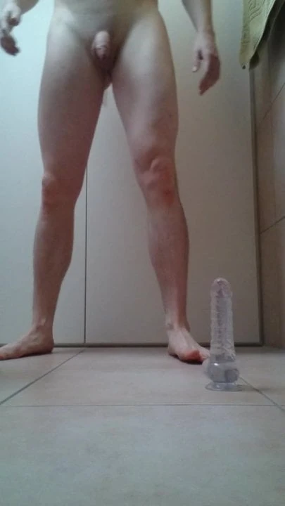 boy use toy and cum