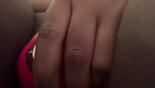 Young Hot Ebony using Vibrators