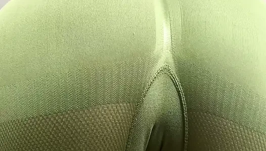 Girl Farting in Yoga Leggings