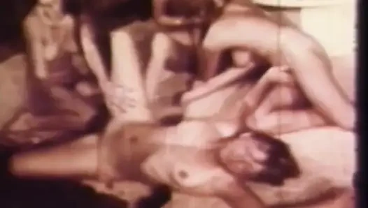 Verrückter retro-lesbensex