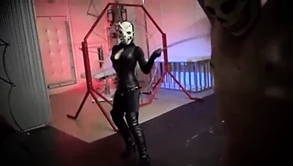 long whipping, femdom session