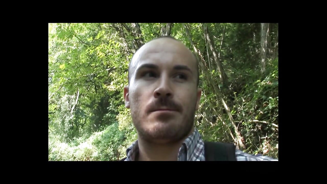 BBW MILF Caught Pissing in the Woods by a Young Man with a Hard Cock