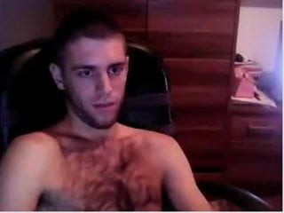 Straight guys feet on webcam #156