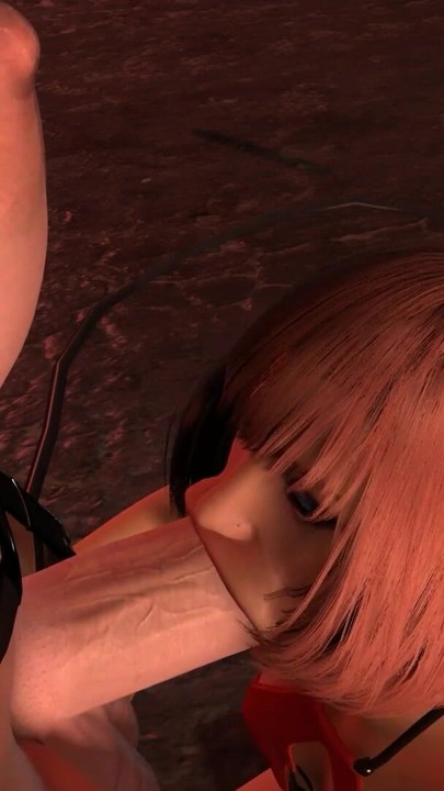 Sucking Futa Dick on the Street | Clip 2