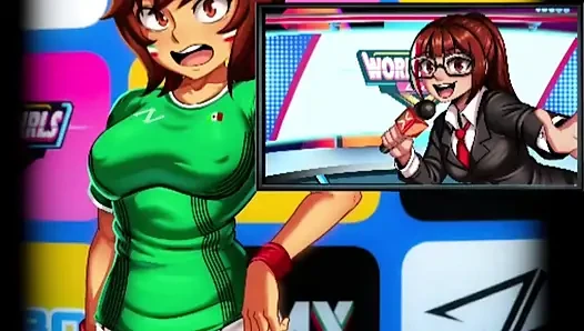 World Cup Girls - Vertical - A FIFA world cup game and Mexico has challenged us and we might get a special blow job!