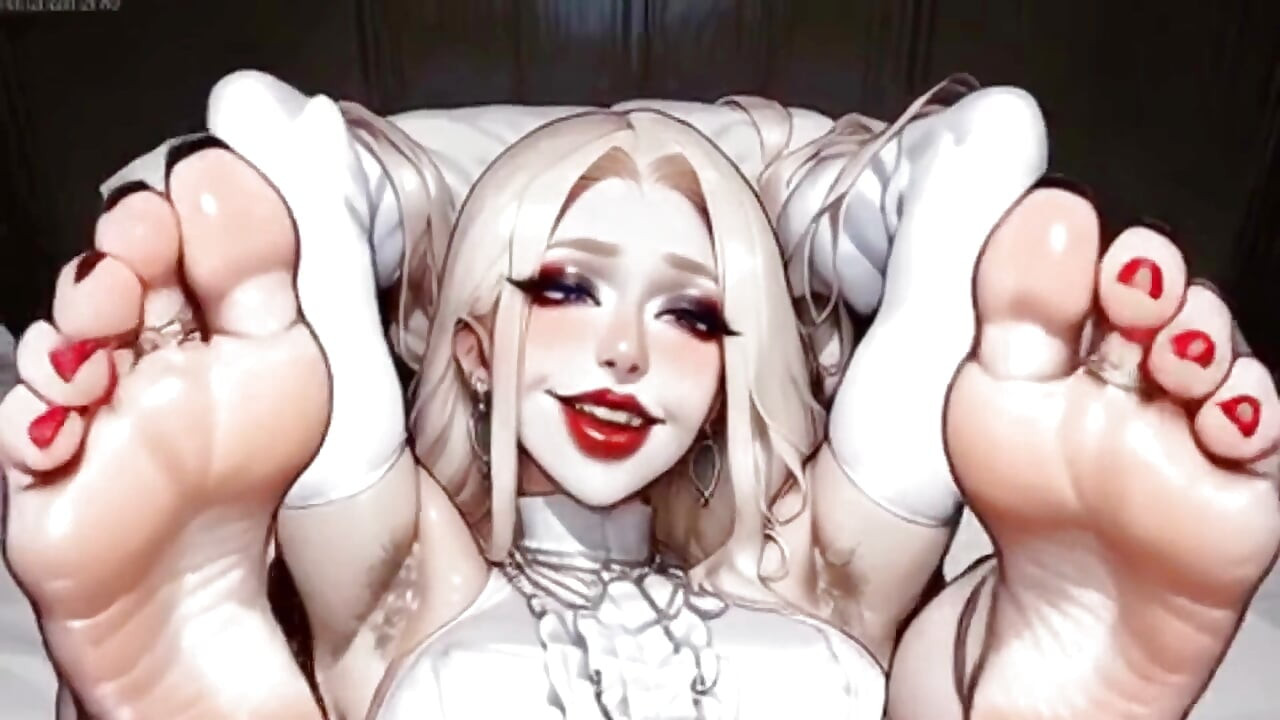 Clouse-up Auf Ihren Zarten Füßen Und Ihr Kleiner Arsch Wird Von Einem Großen Schwanz Zerstört.. Animation Hentai Trans.