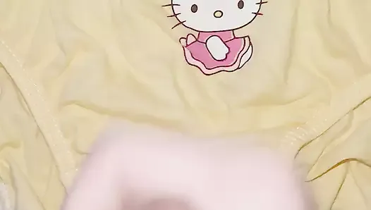 Cum in hello kitty panties