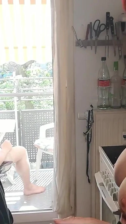 Powerful moment from "German Mature Couple tricked Boy next Door to Amateur FMM Old Young 3Some"