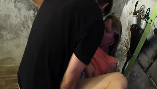 Factory Fisting Frenzy - Mature Blonde Stretched Wide Open