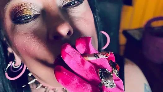 She's The Best At What She Does! Tina Snua Lighting Up A Cigarette With Matches & Smoking In Gloves