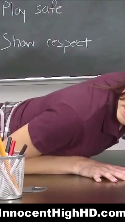 Skinny High School Teen Fucked To Orgasm By Coach In Class | Clip 1
