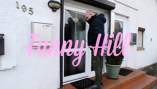 Sexy blonde fucking in the bedroom...cum in mouth