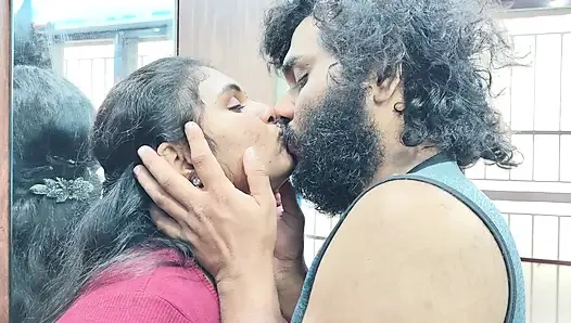 Couple lip lock romance, Malayali hot couple lip lock romance