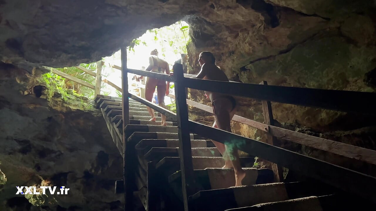 Foursome with Rebecca Volpetti and Tiffany Leiddi in Mexico